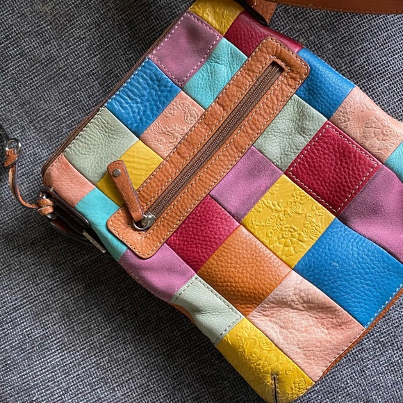 Fossil patchwork leather - Picture 2 of 8